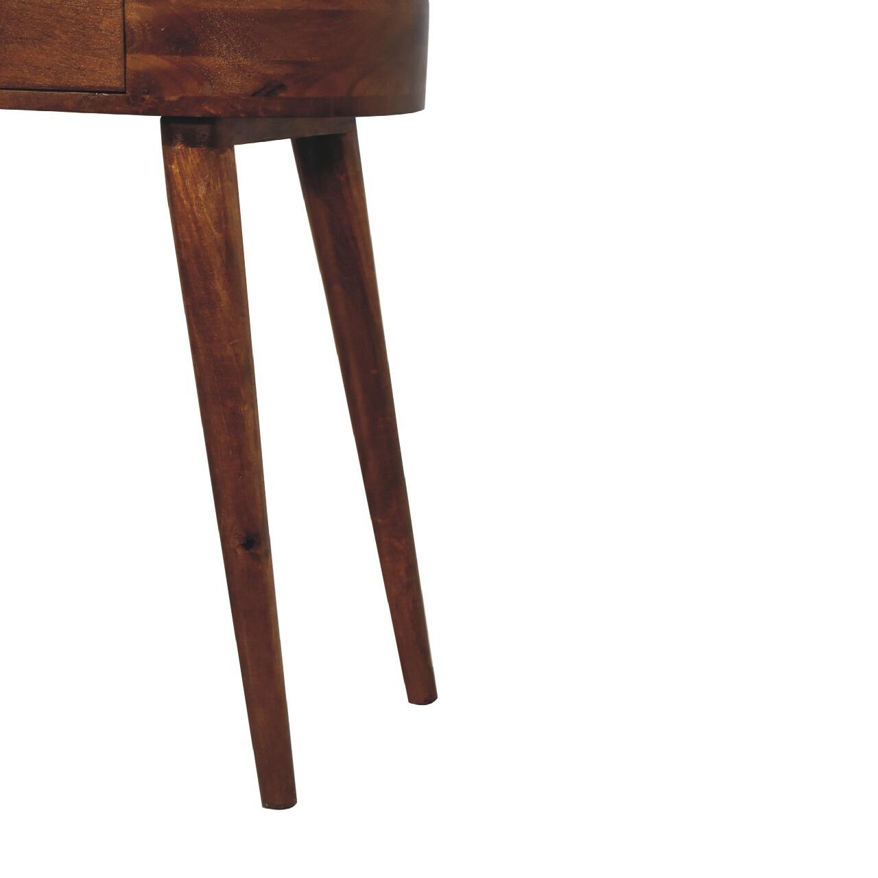 chestnut hallway console table