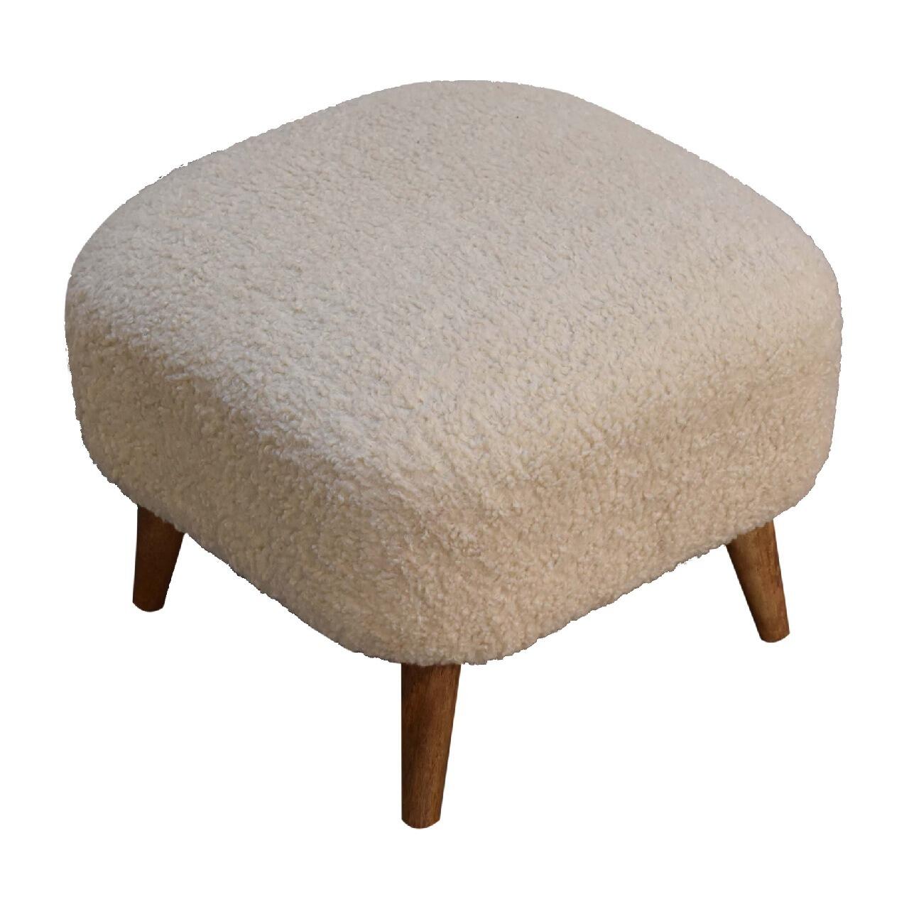 cream footstool