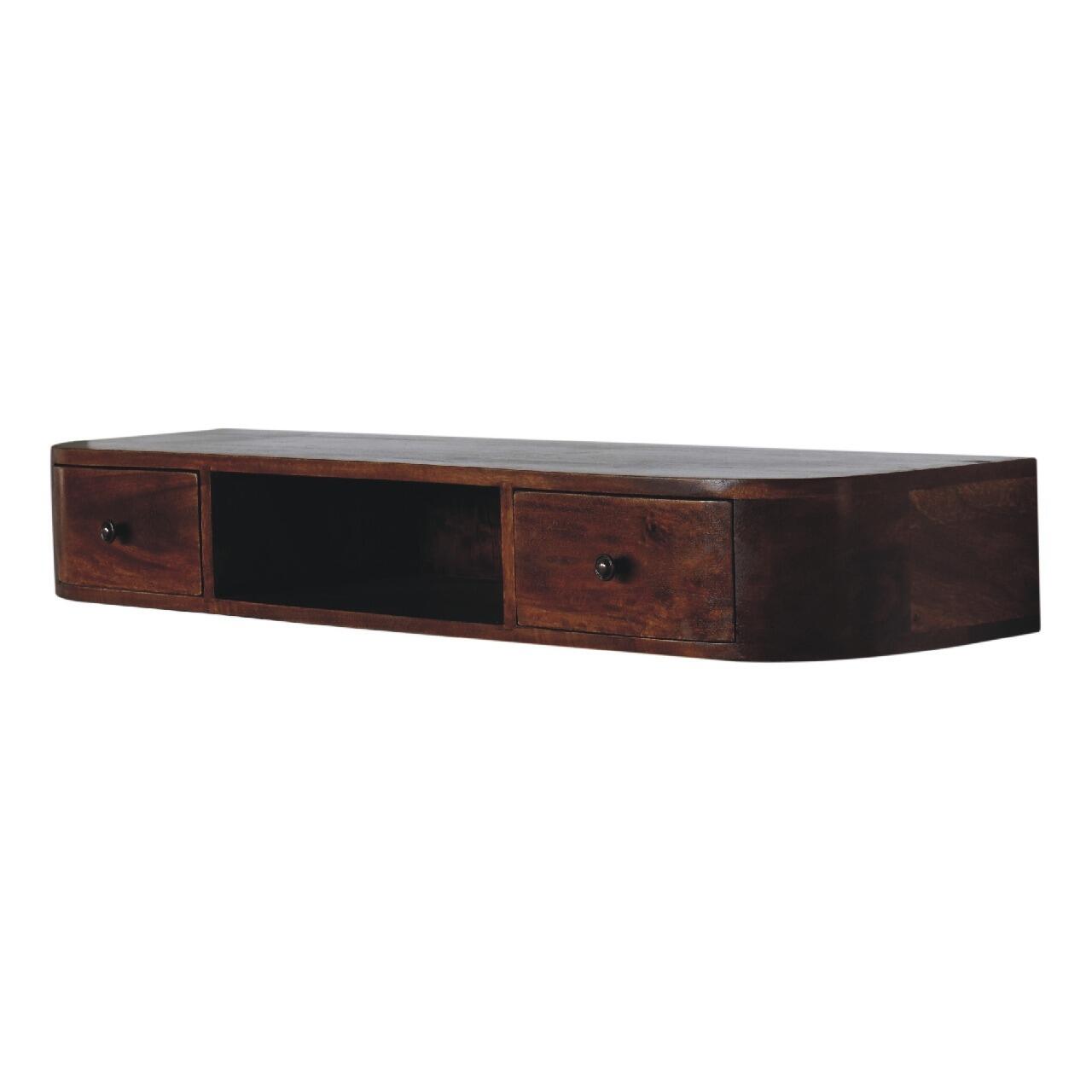 floating shelf with drawers
