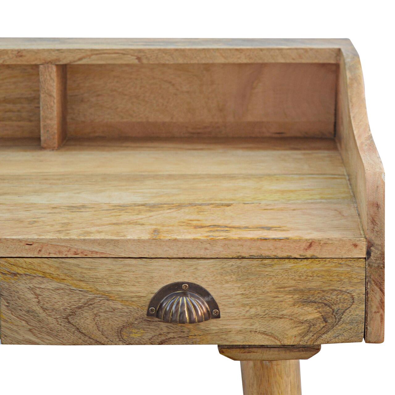 study desk with gallery back