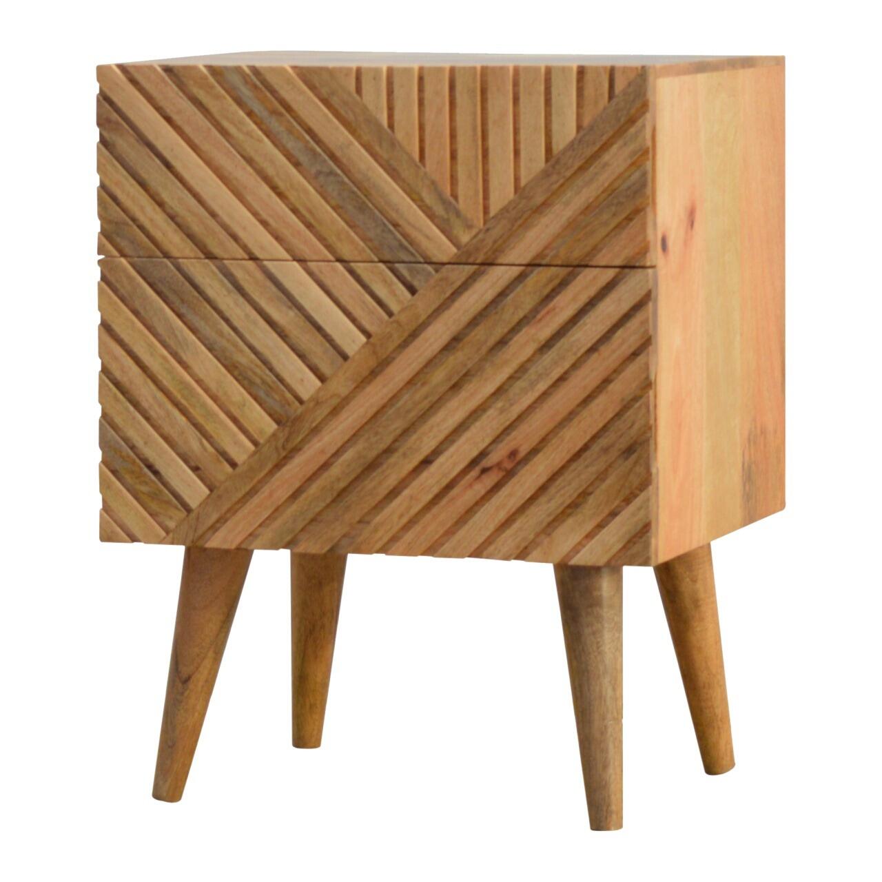 artisan furniture wooden bedside table