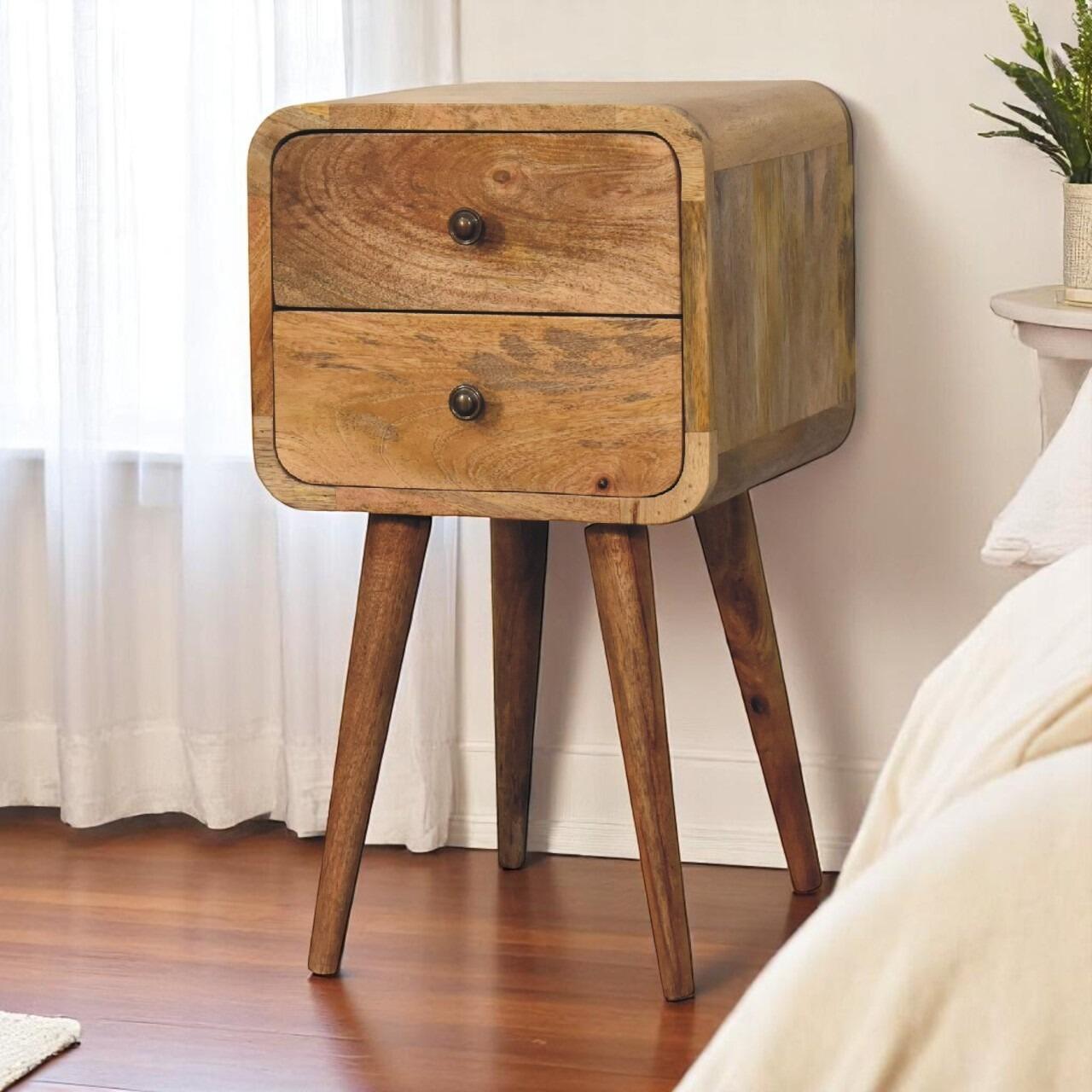 bedside table on legs with drawers