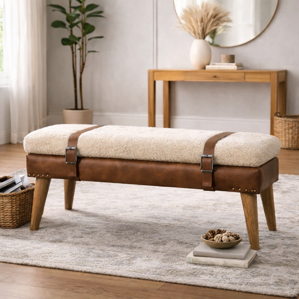 Nordic bench bedroom bench