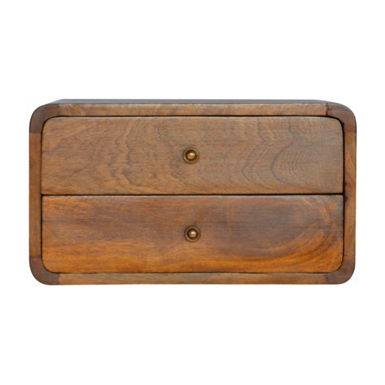 wooden floating nightstand