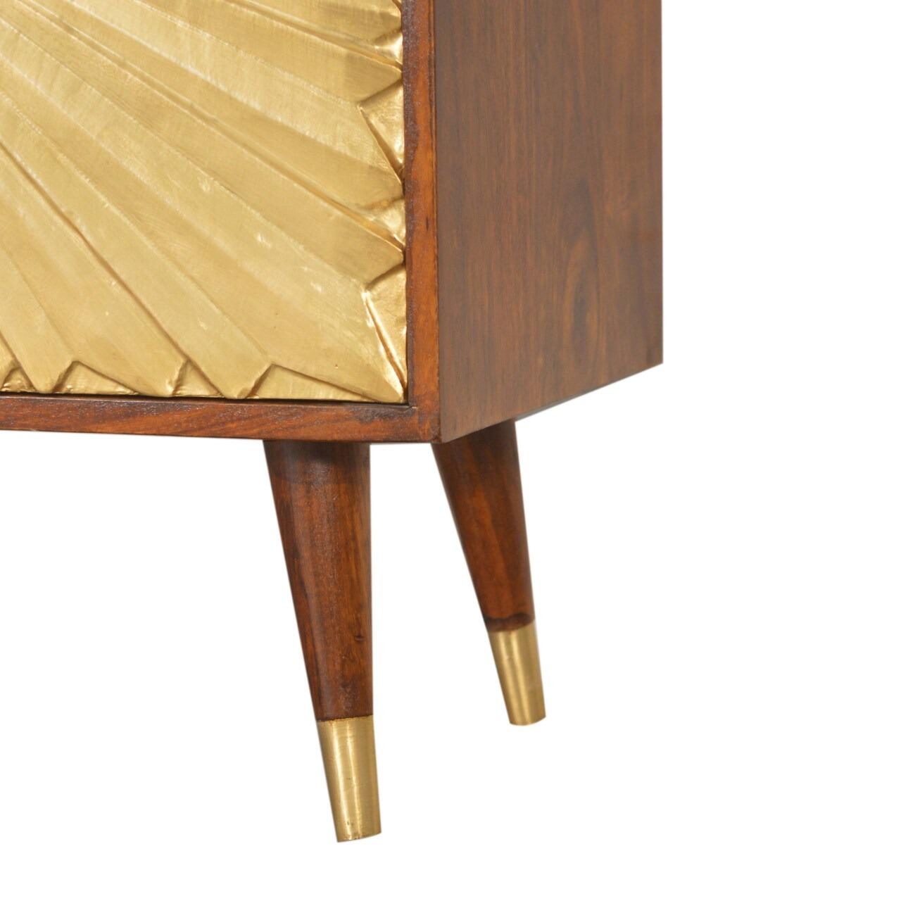 gold living room cabinet