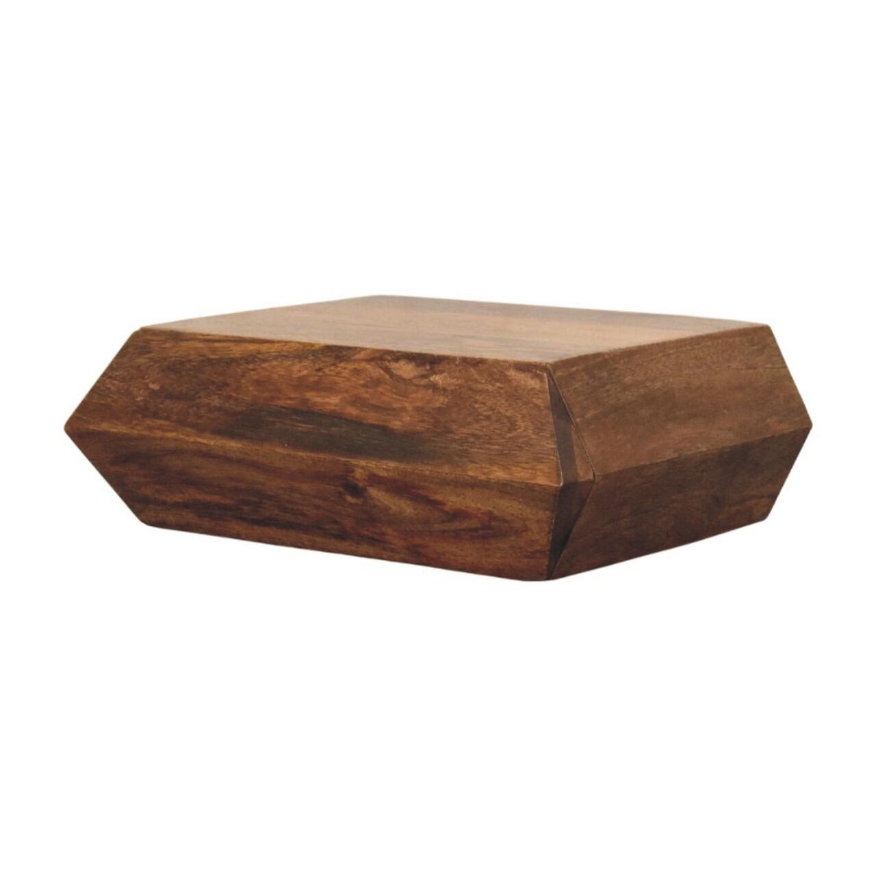 wooden bedside table