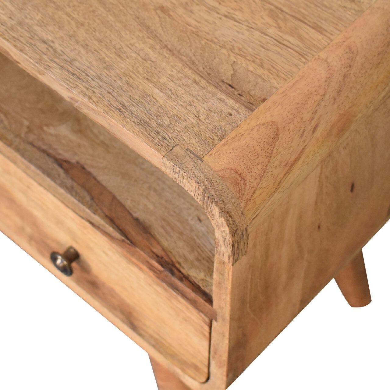 compact oak media unit