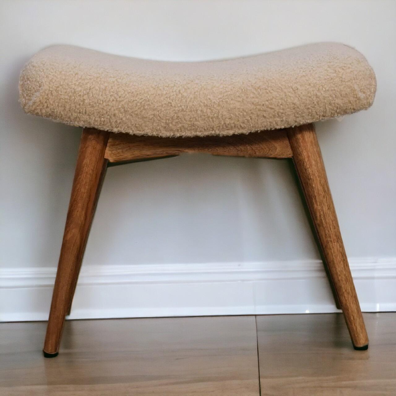Scandinavian curved bench