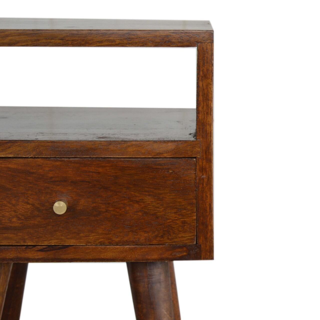 solid wood mini chestnut bedside