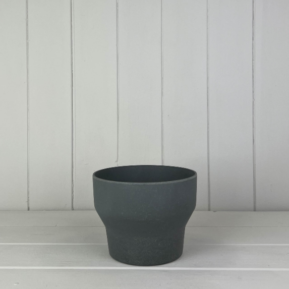Anthracite grey plant pot bamboo