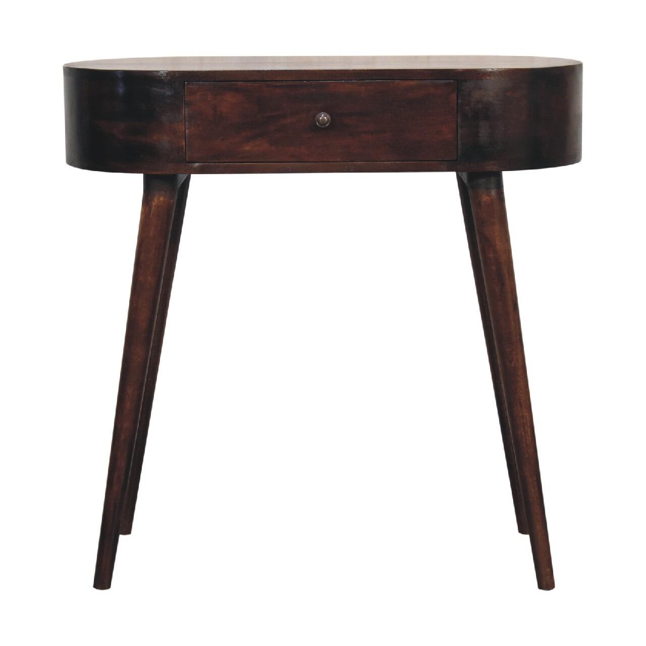 walnut Nordic console table