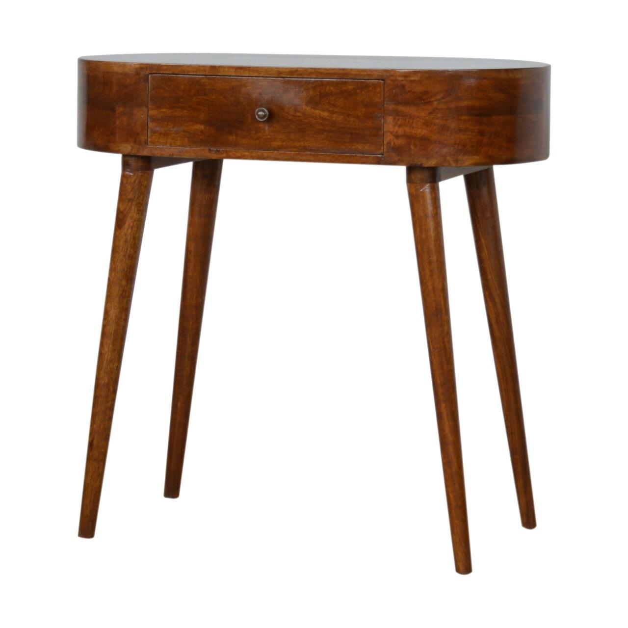 chestnut console table