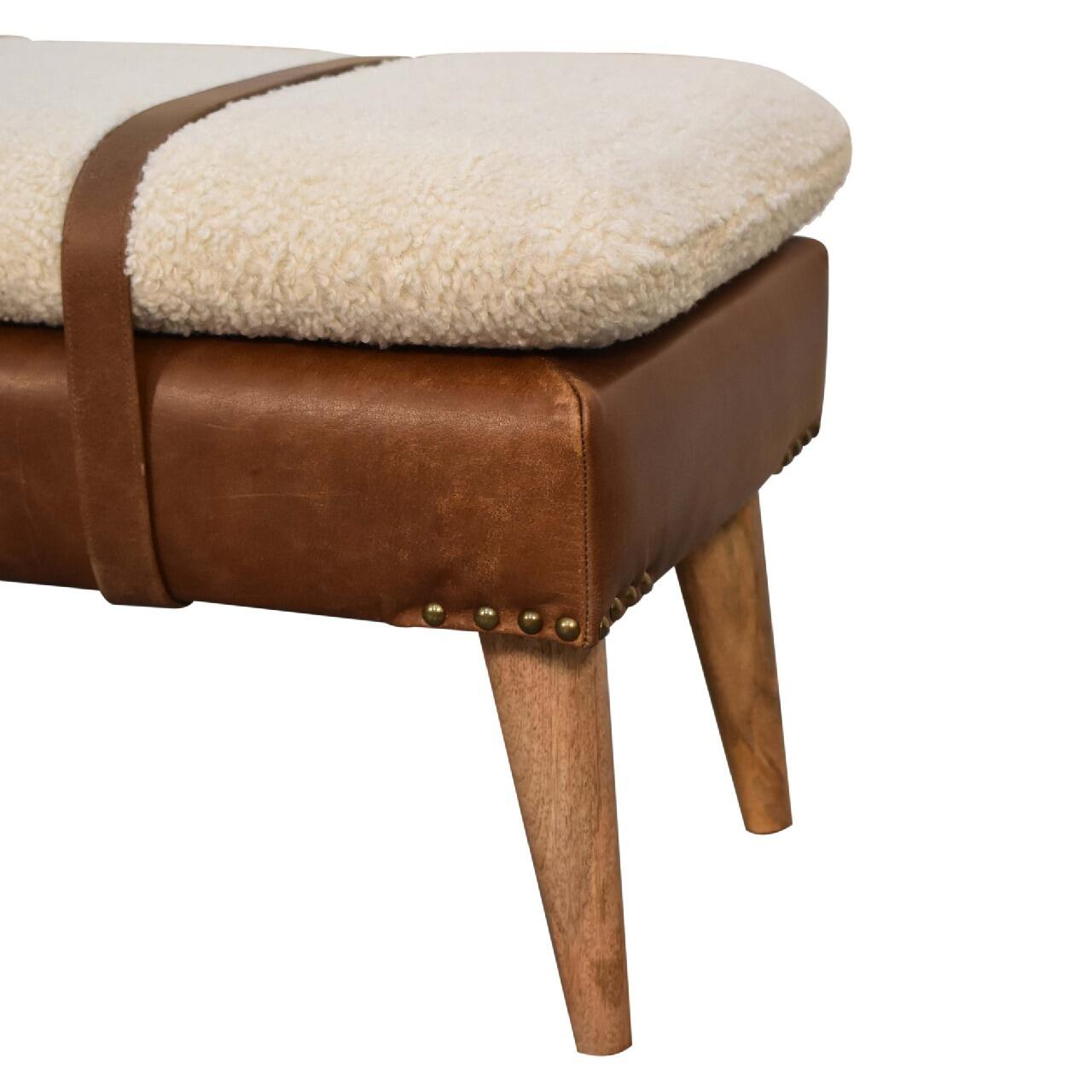 Scandinavian bench for entrance way