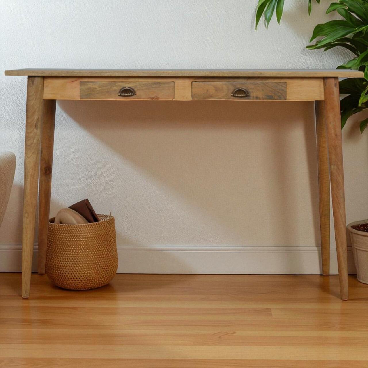 oak writing desk
