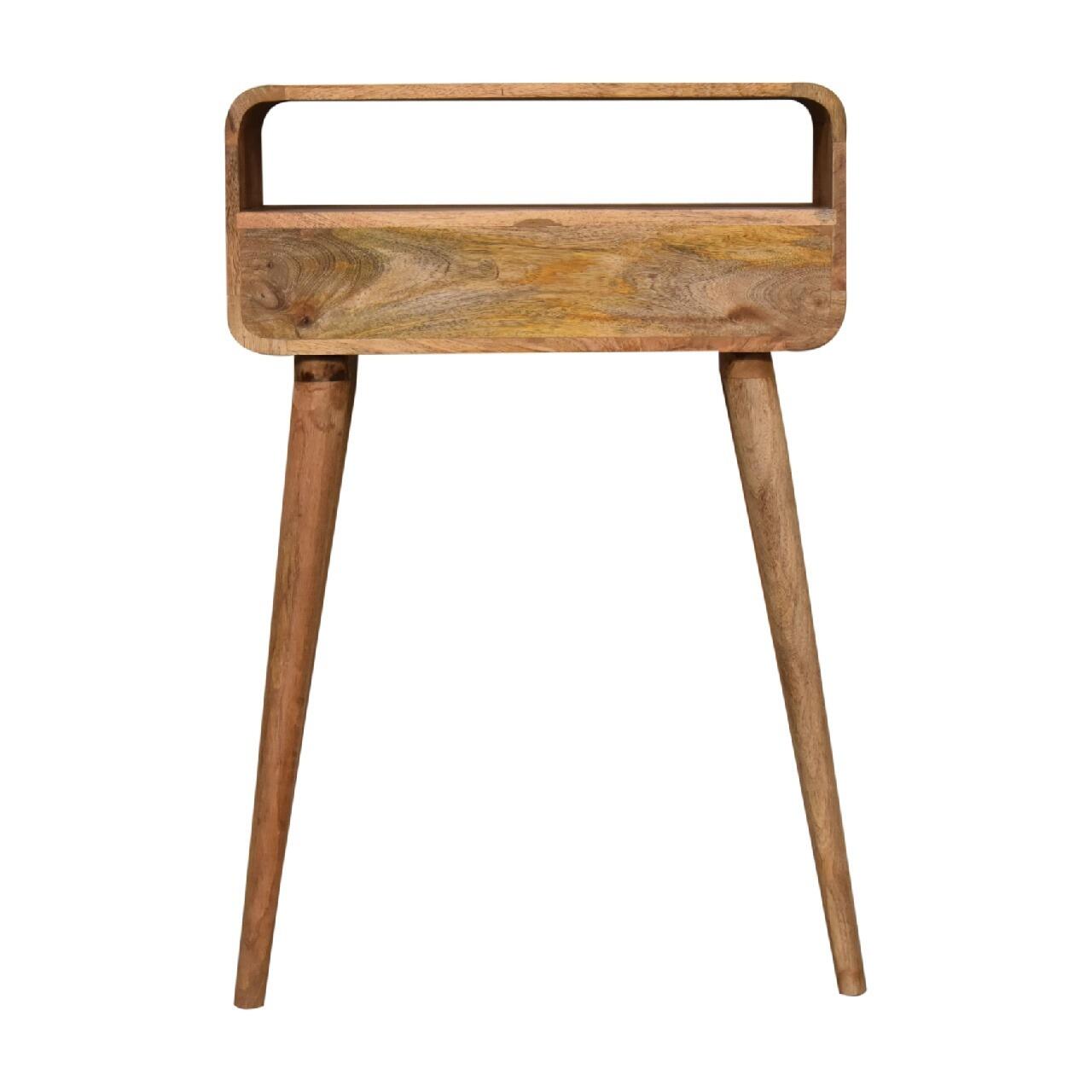 rounded edge console table