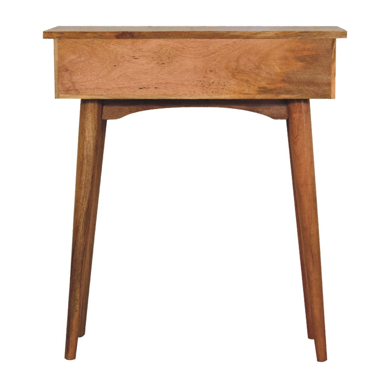 minimalist console table with drawers