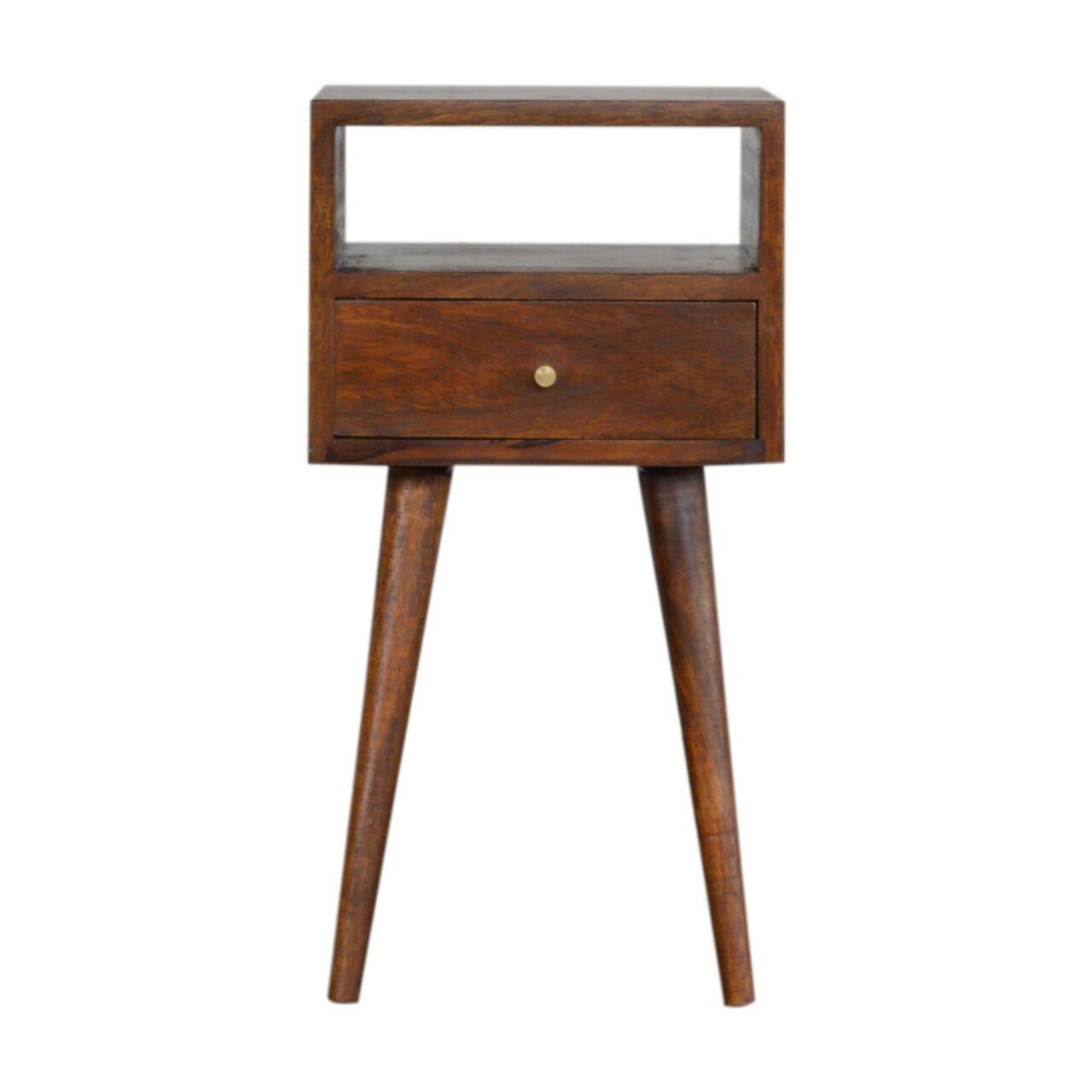 solid wood bedside table