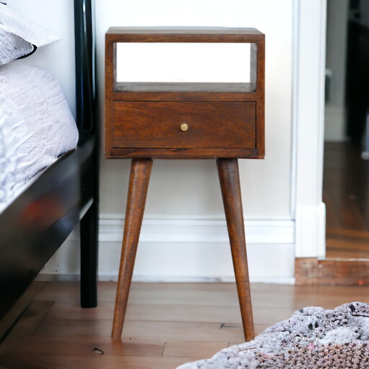 small bedside table with drawer