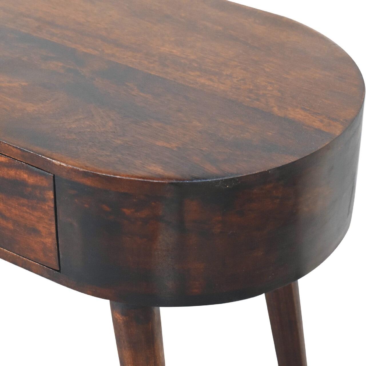 Albion walnut console table