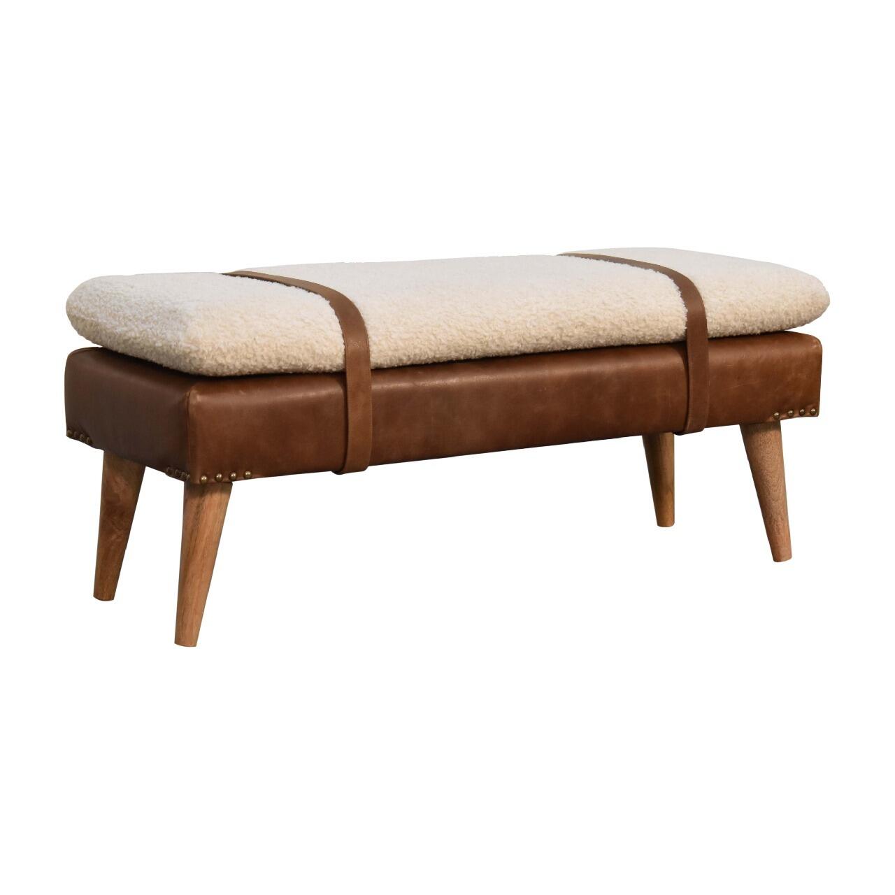 leather bedroom bench