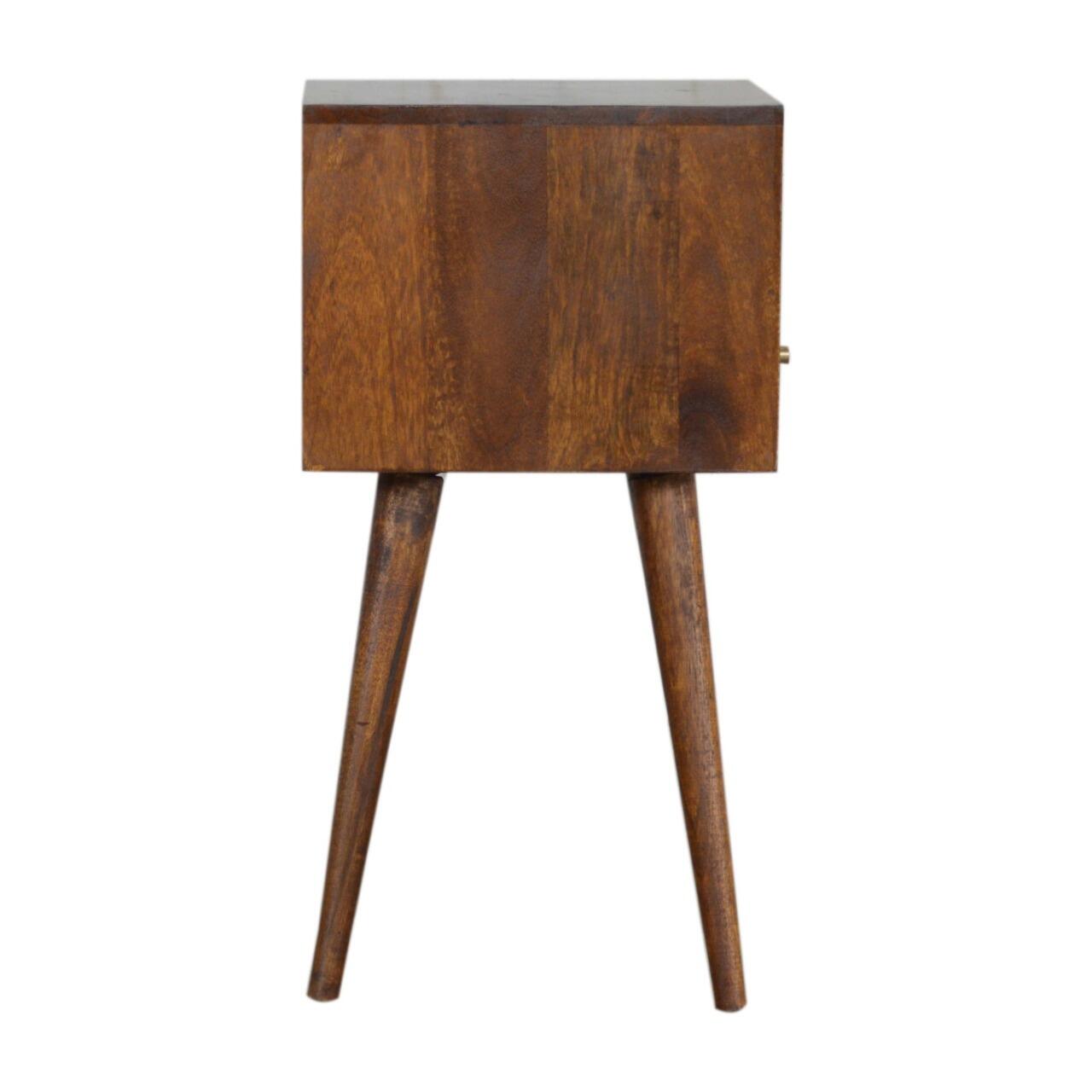 narrow bedside table