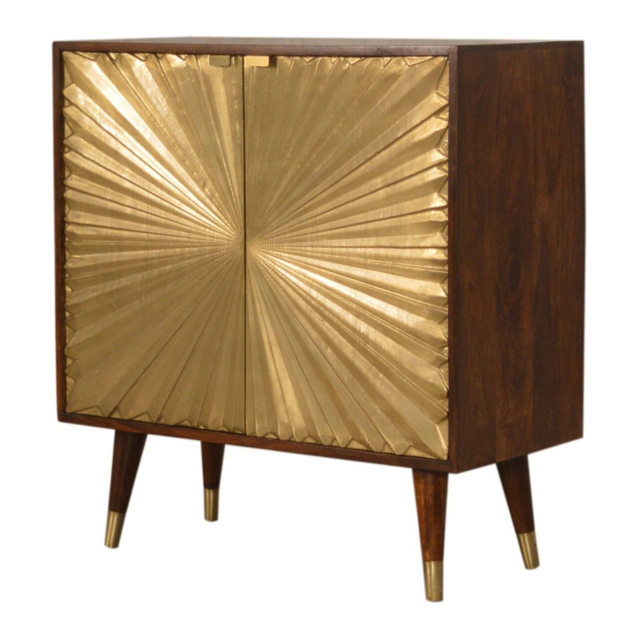 solid mango wood cabinet