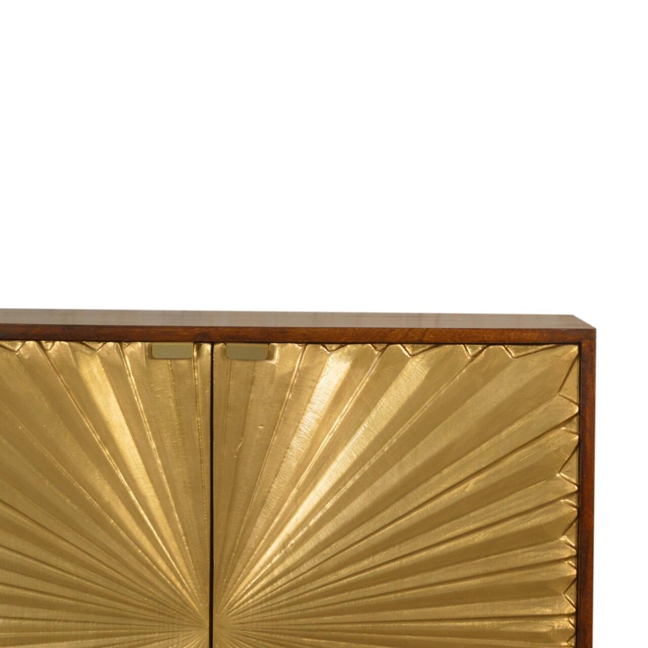 gold Scandinavian cabinet