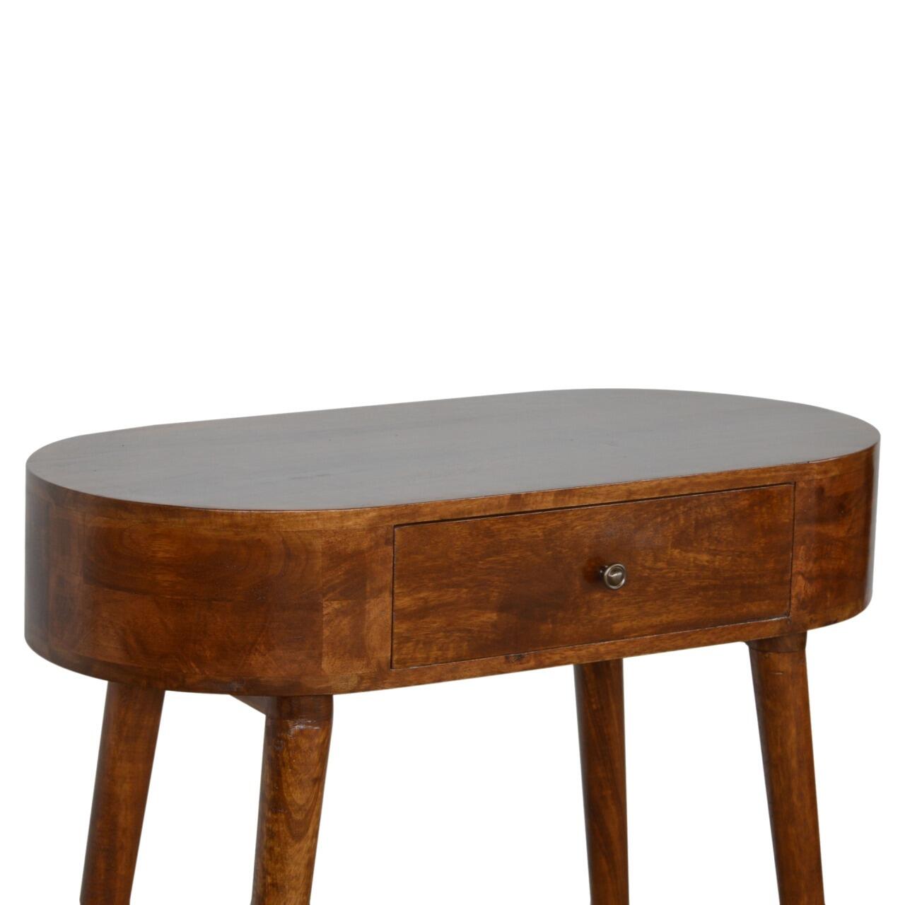 solid mango wood console table