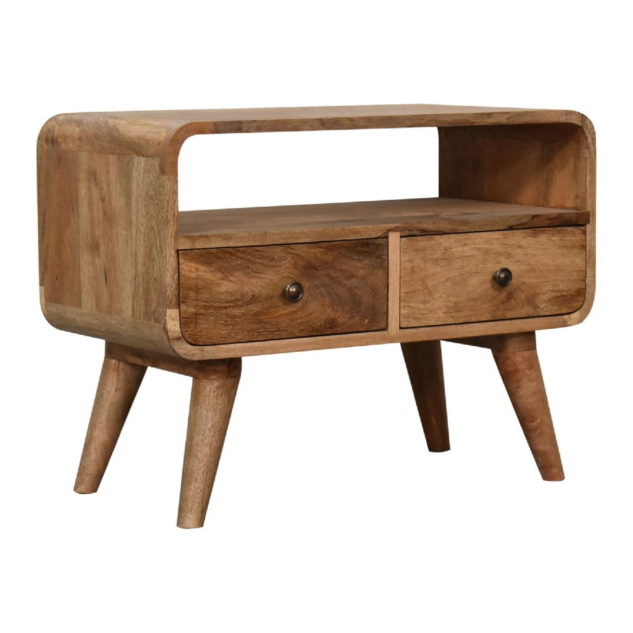 compact gaming unit solid wood