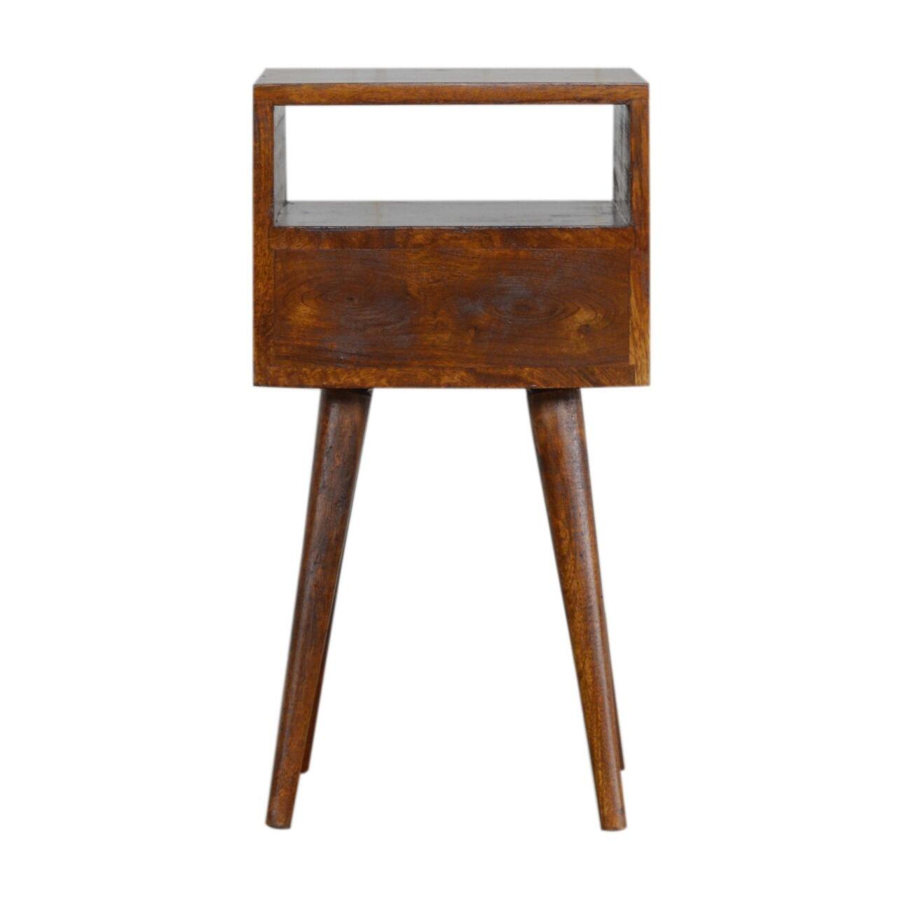 Mini chestnut bedside table