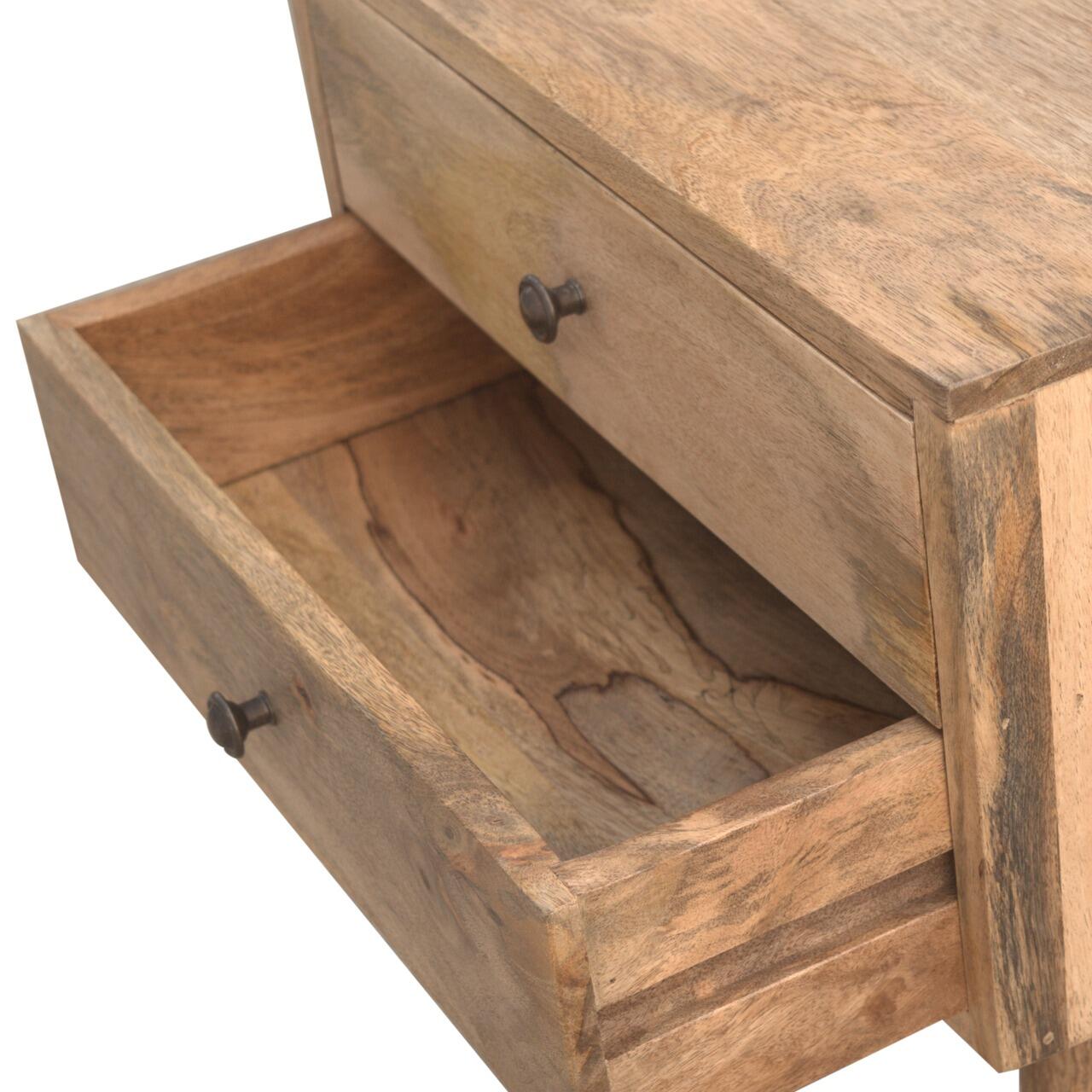 wooden bedside cabinet