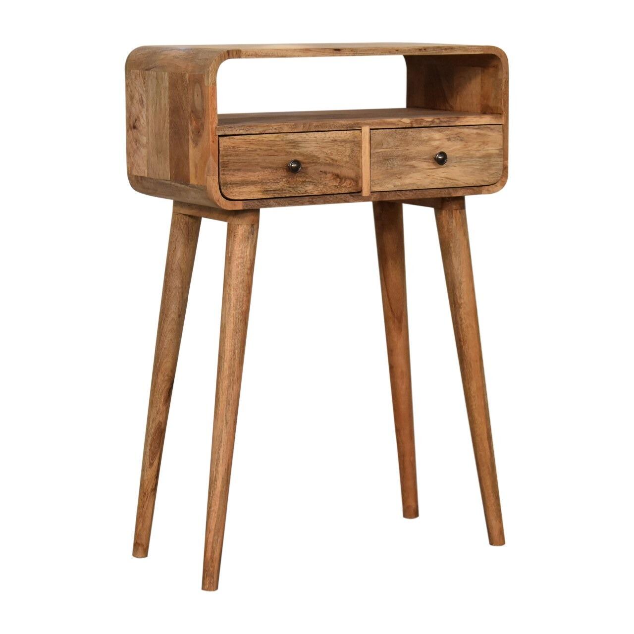 two drawer console table