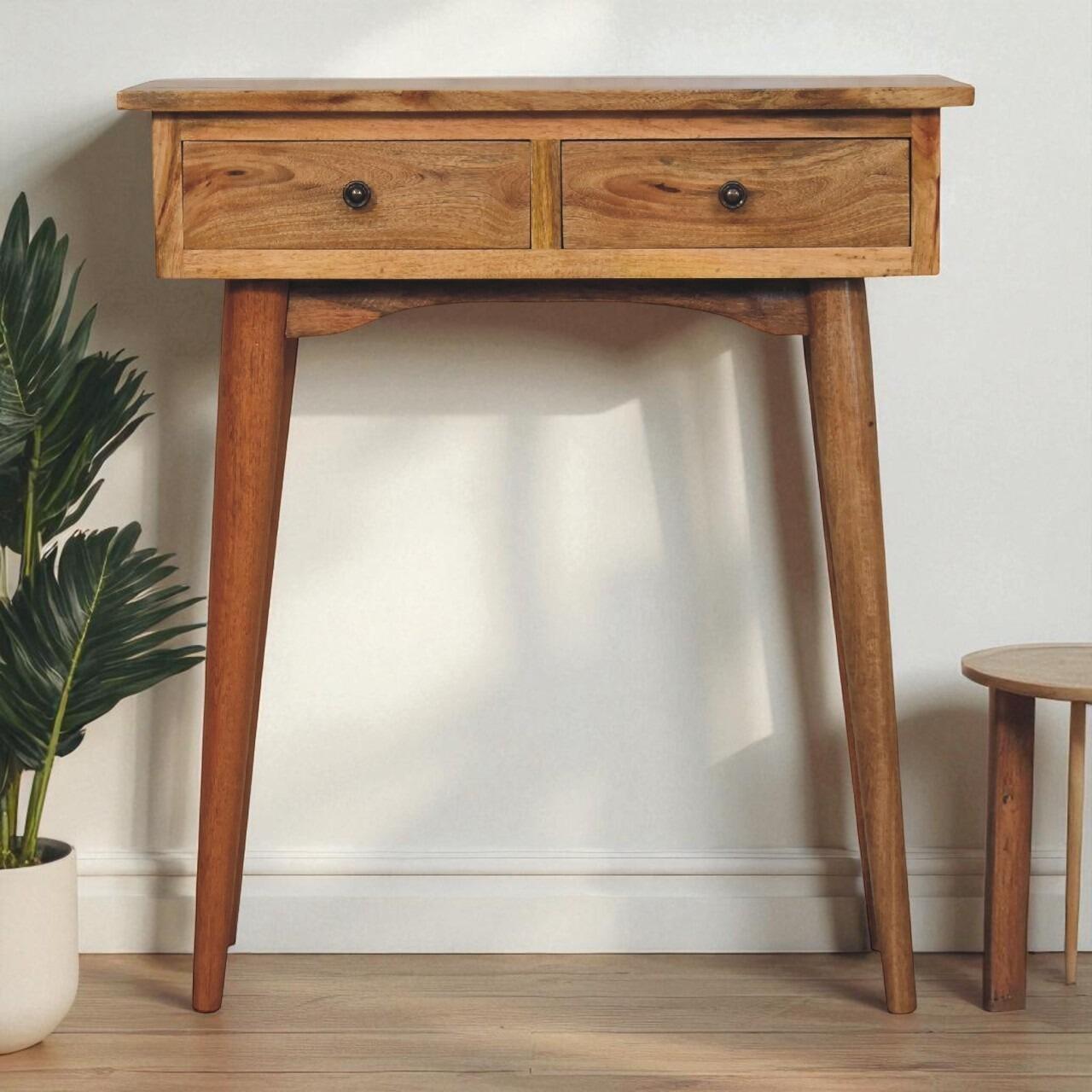 rustic console table