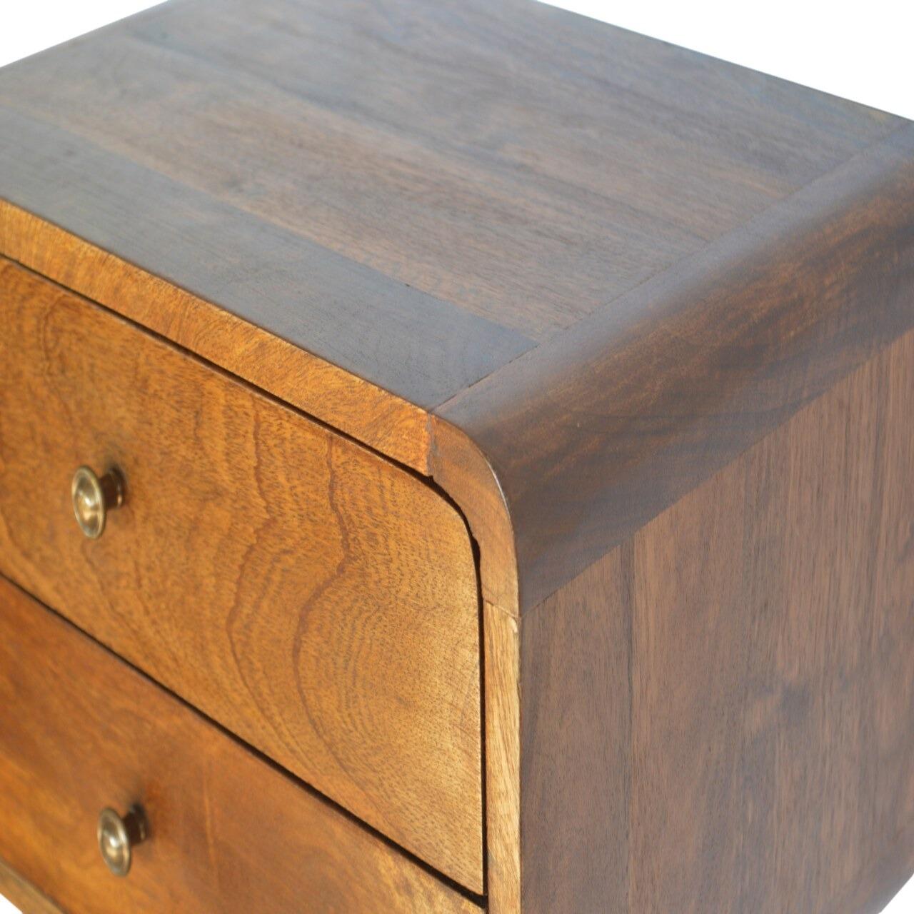 solid wood floating bedside unit
