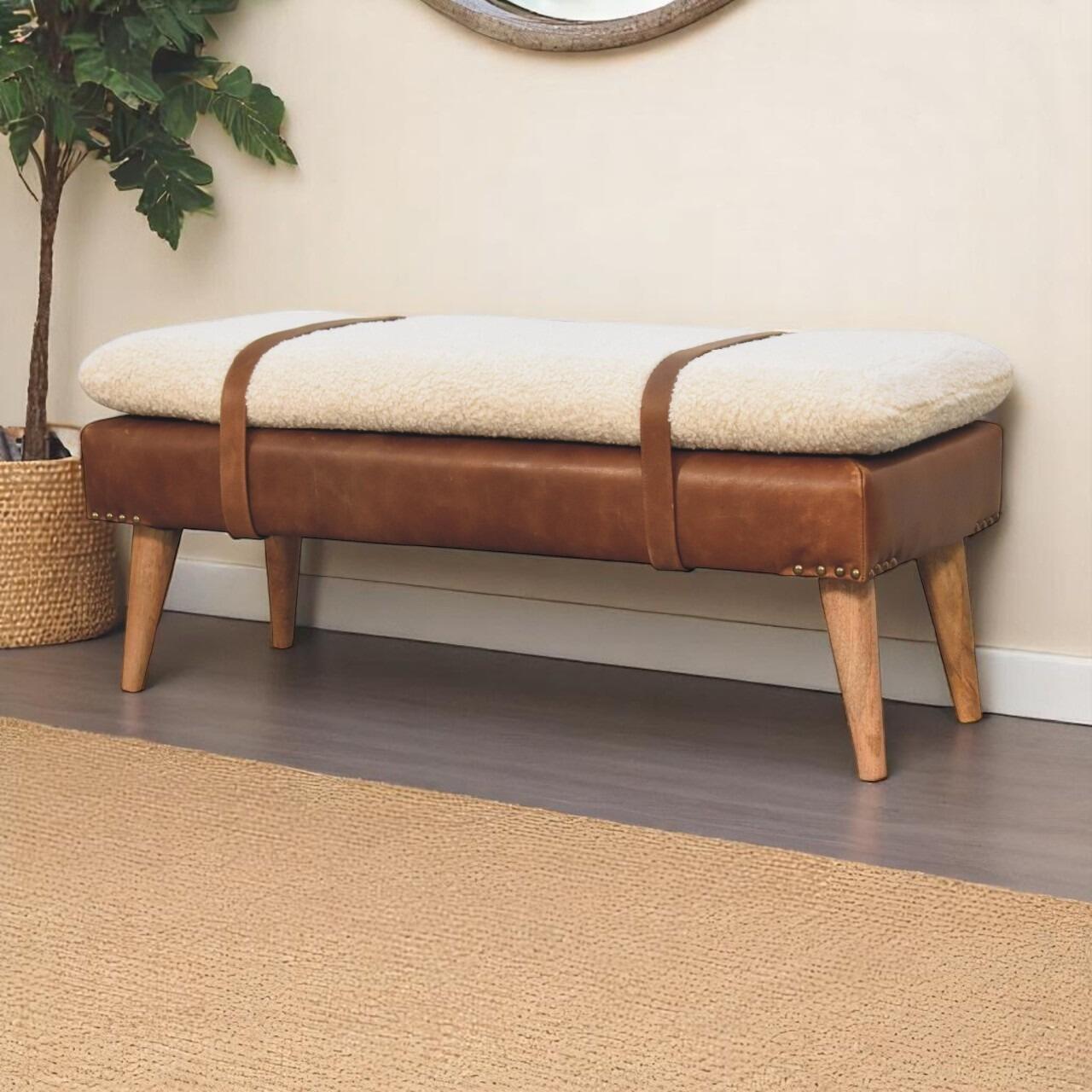 upholstered bench for hallway