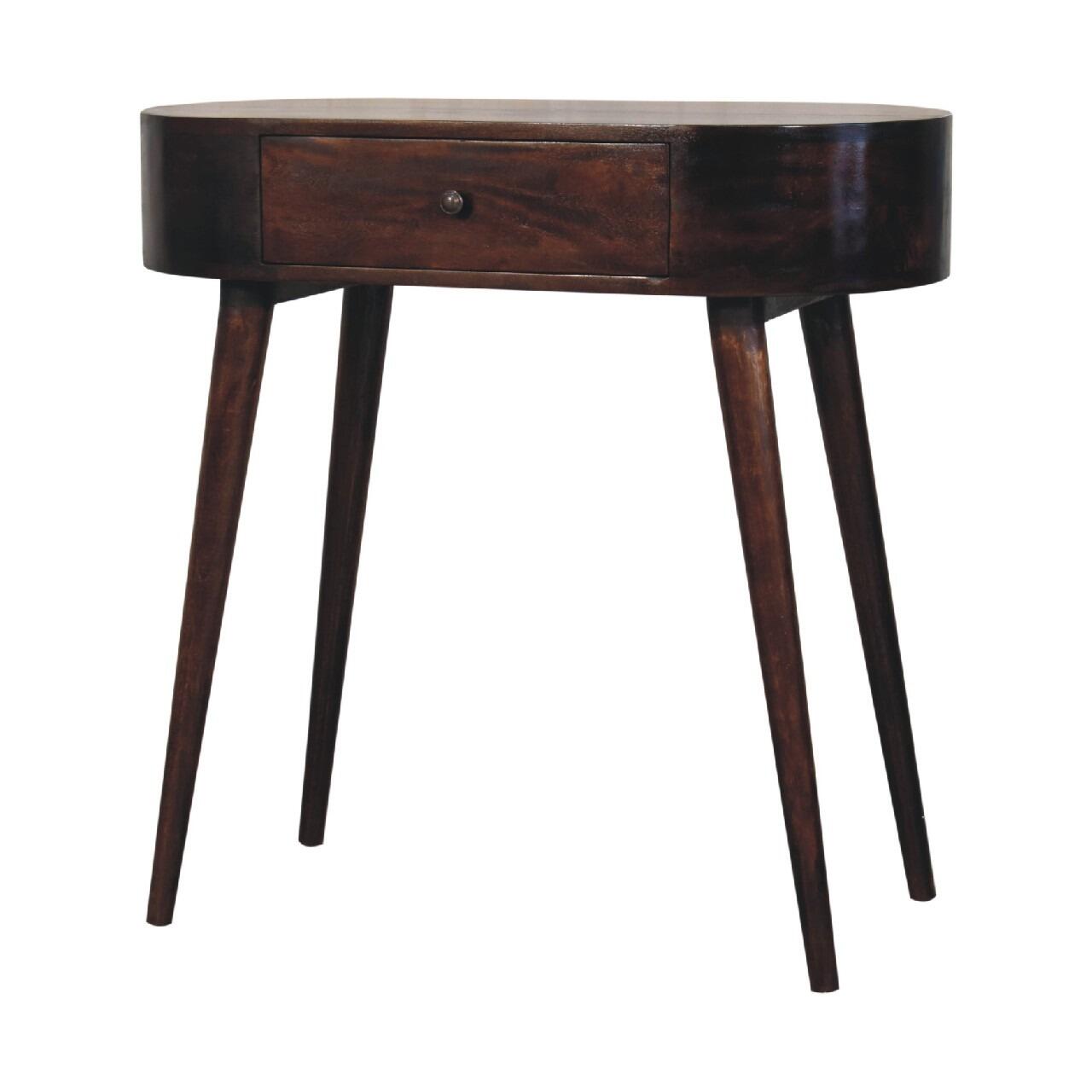 compact wooden console table