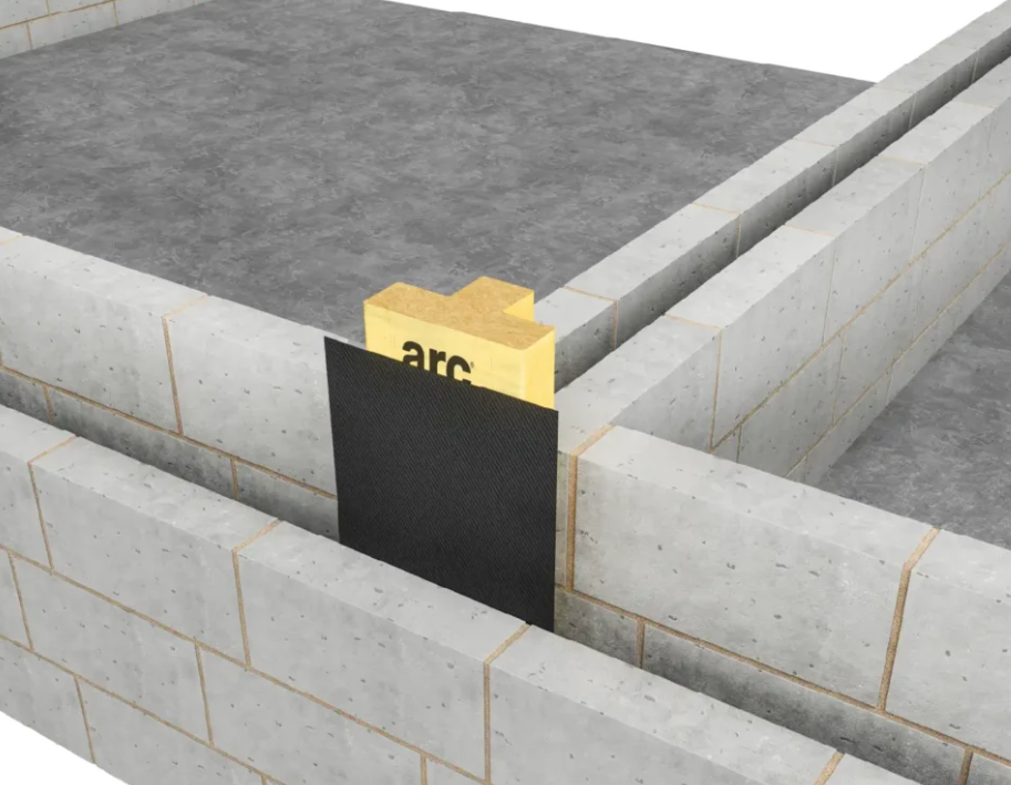 ARC T-Barrier Foundation fire-rated cavity barrier
