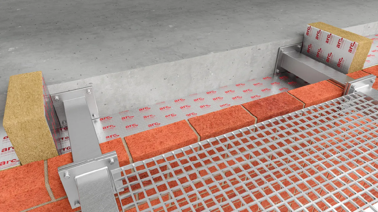 ARC Fire Stop Slab foil-faced rockfibre barrier