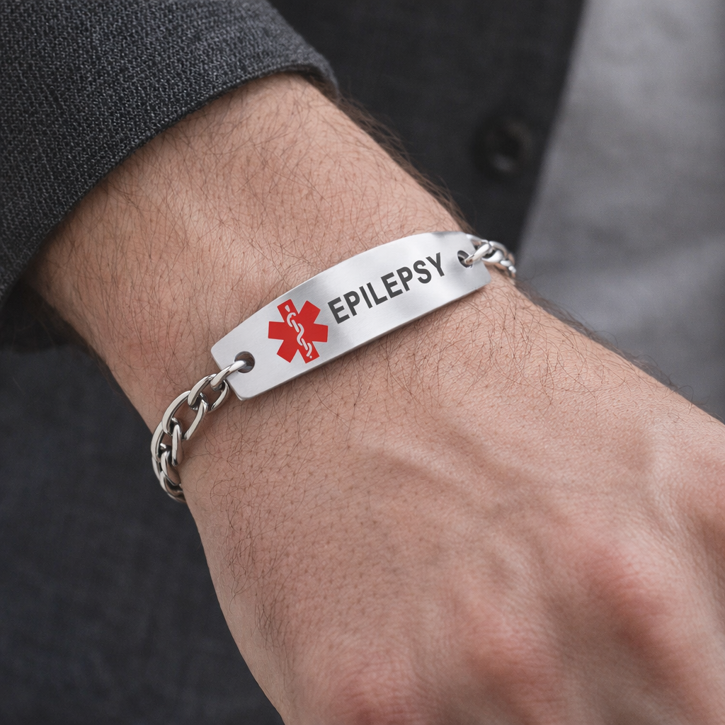 large epilepsy bracelet