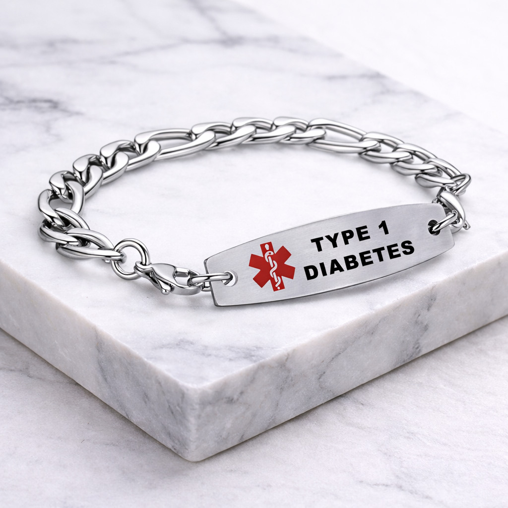 large type 1 diabetes bracelet
