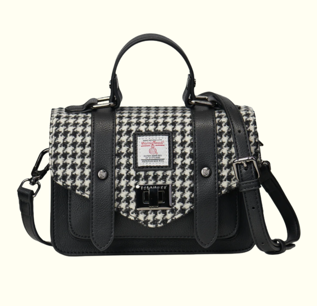 Black and White Dogtooth Tartan