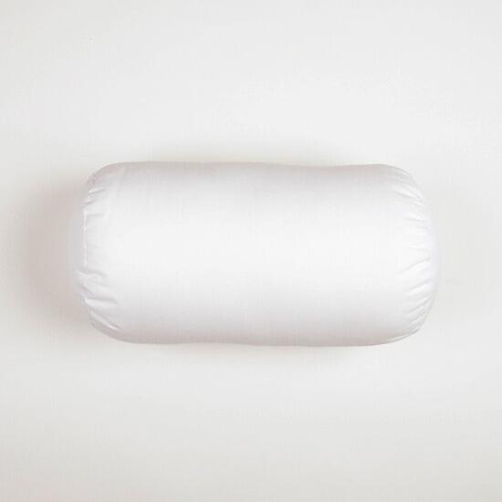 Small white bolster cushion pad