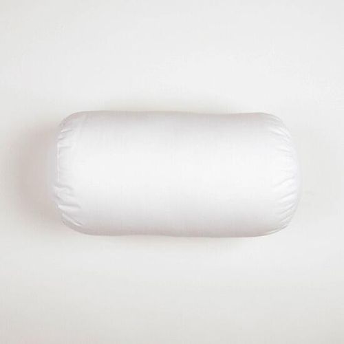 Small white bolster cushion pad