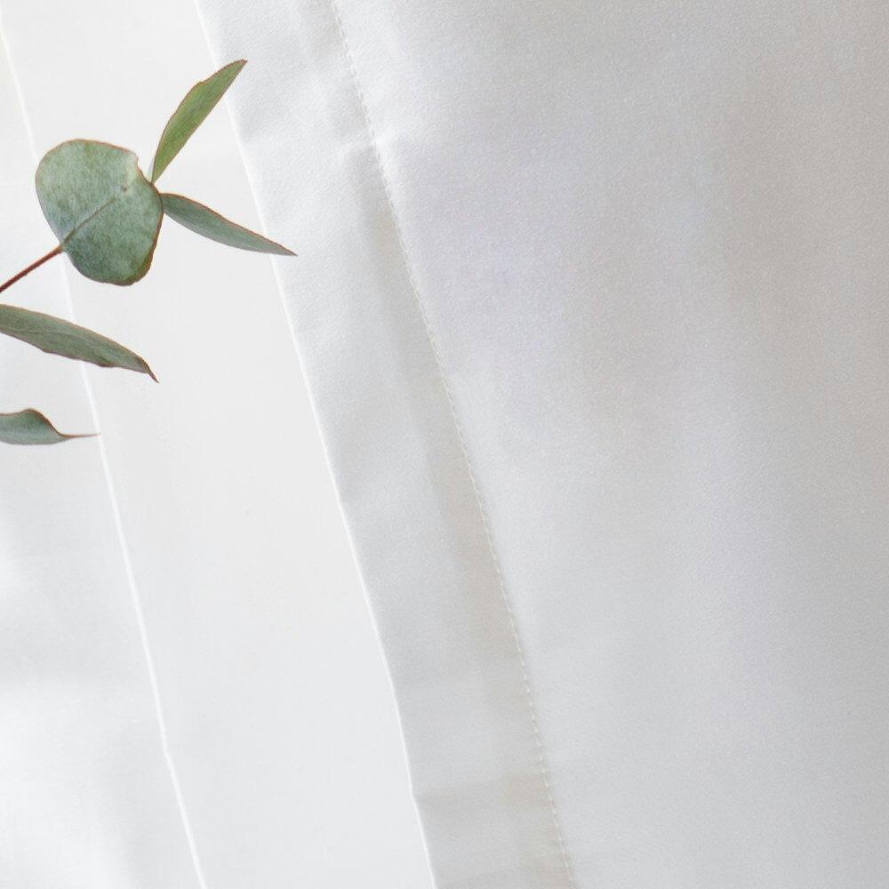 Close-up of housewife pillowcase stitching on a cot pillowcase