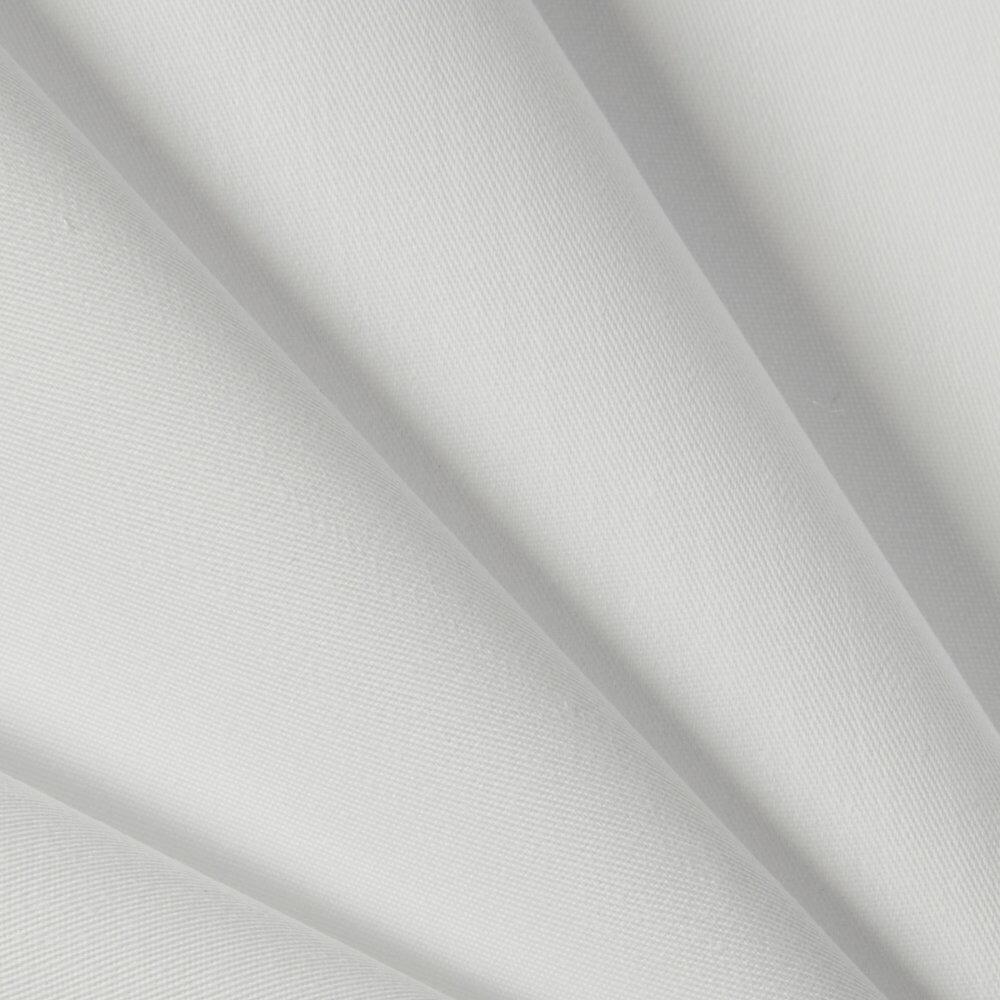 White polycotton twill lining fabric folded diagonally