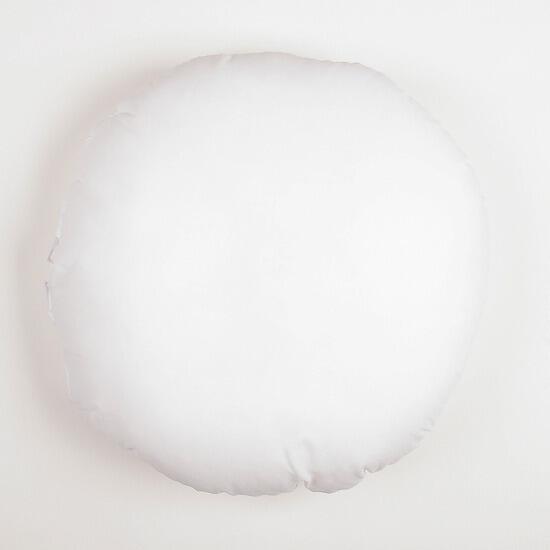 White medium round cushion pad