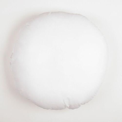 White medium round cushion pad