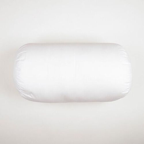 Medium white bolster cushion pad