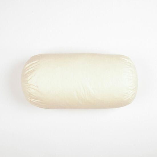 Small cream bolster cushion pad