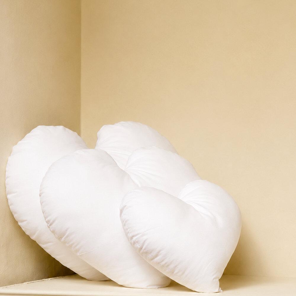 Heart cushion pads stacked together